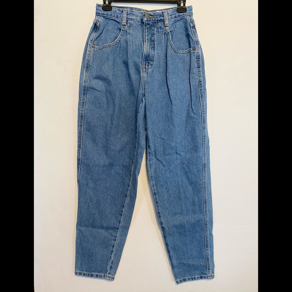 Vintage 80s Brittania Jeans/1980's High Waisted Pleated Mom Jeans SZ 8P
